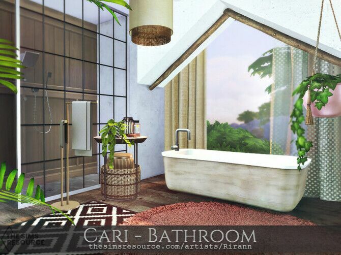 Cari – Bathroom By Rirann 1 Cari – Bathroom By Rirann Sims 4 CC