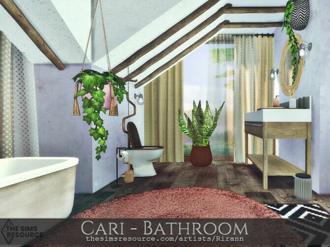 Cari – Bathroom By Rirann 2 sims 4 cc cari bathroom by rirann 2