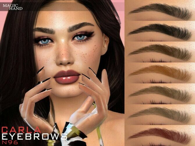 Carla Eyebrows N96 By Magichand 1 Carla Eyebrows N96 By Magichand Sims 4 CC
