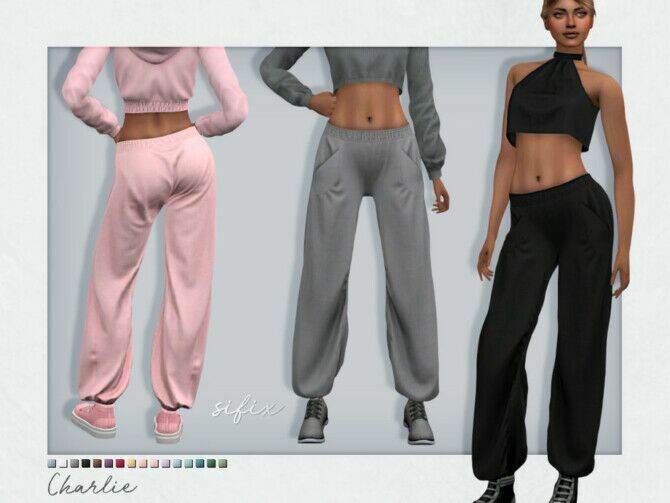 Charlie Sweatpants By Sifix 1 Charlie Sweatpants By Sifix Sims 4 CC