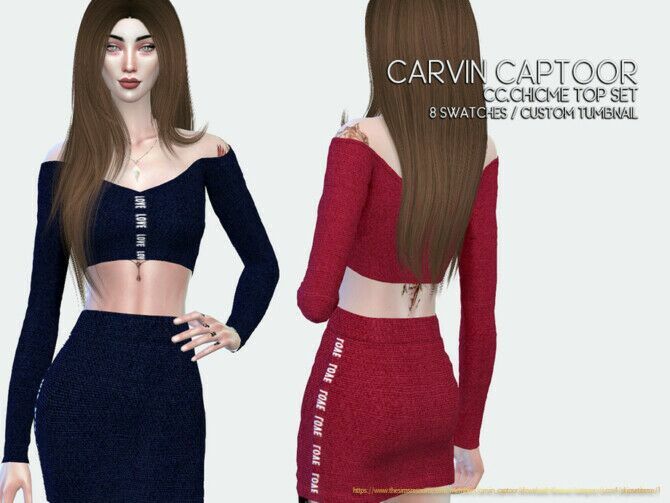 Chicme Top Set By Carvin Captoor 1 Chicme Top Set By Carvin Captoor Sims 4 CC