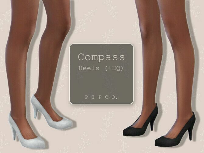 Compass Heels By Pipco 1 Compass Heels By Pipco Sims 4 CC