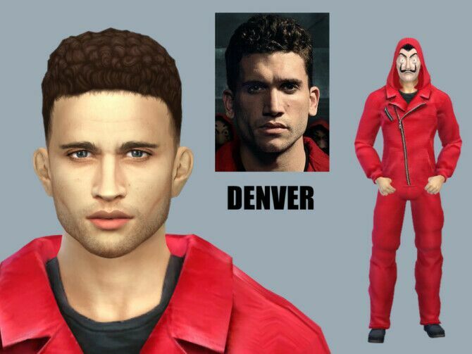 Denver (La Casa De Papel) By Starafanka Sims 4 CC