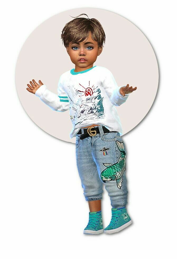 Designer Set For Toddler Boys And Girls At Sims4-Boutique 1 Designer Set For Toddler Boys And Girls At Sims4-Boutique Sims 4 CC
