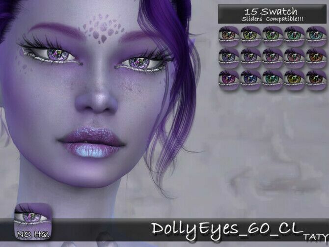 Dolly Eyes 60 Cl By Tatygagg 1 Dolly Eyes 60 Cl By Tatygagg Sims 4 CC