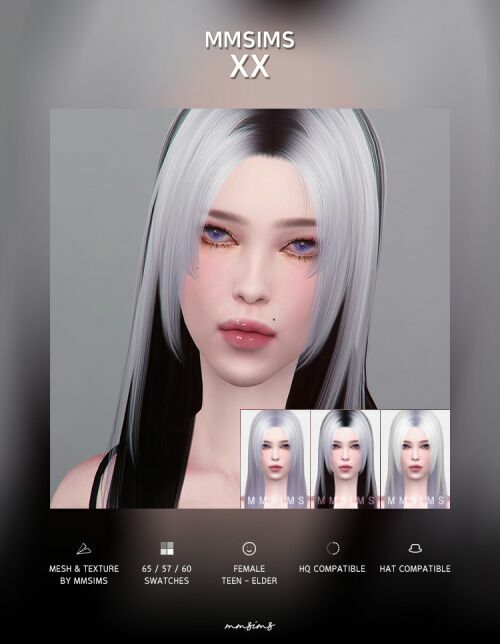 Hair Xx At Mmsims 1 Hair Xx At Mmsims Sims 4 CC