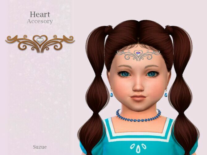Heart Accesory Toddler By Suzue 1 Heart Accesory Toddler By Suzue Sims 4 CC