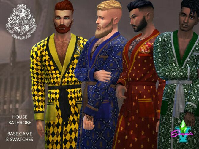 Hogwart’s Bathrobes By Simmiev 1 Hogwart’s Bathrobes By Simmiev Sims 4 CC