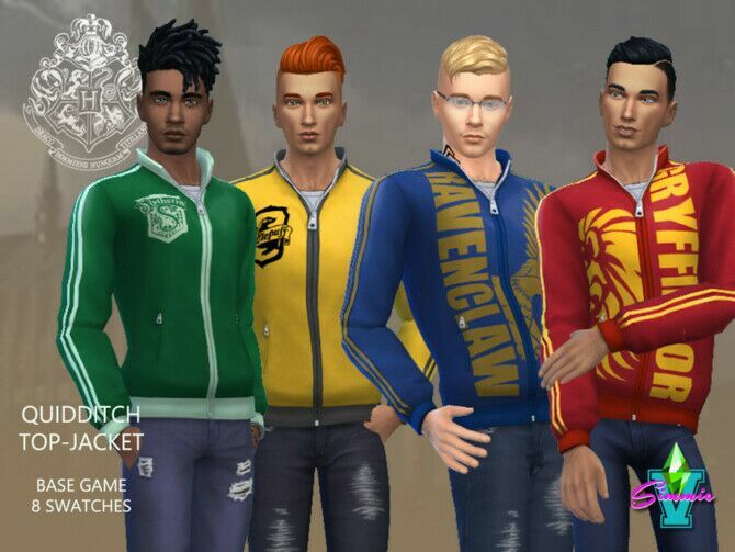 Hogwarts Quidditch Top By Simmiev 1 Hogwarts Quidditch Top By Simmiev Sims 4 CC