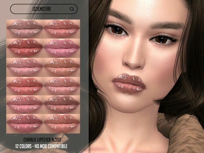 Imf Charlie Lipstick N.390 By Izziemcfire 1 Imf Charlie Lipstick N.390 By Izziemcfire Sims 4 CC