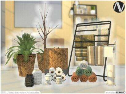Joetsu Bathroom Accessories By Artvitalex Sims 4 CC