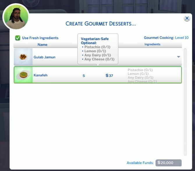 Kanafeh Custom Recipe By Robinklocksley 3 sims 4 cc kanafeh custom recipe by robinklocksley 2