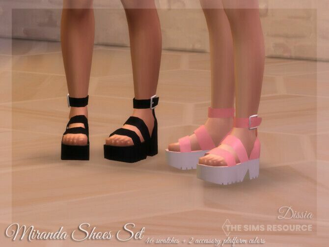 Miranda Shoes Set By Dissia 1 Miranda Shoes Set By Dissia Sims 4 CC