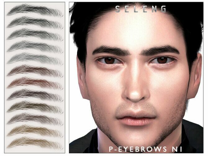 P-Eyebrows N1 By Seleng 1 P-Eyebrows N1 By Seleng Sims 4 CC