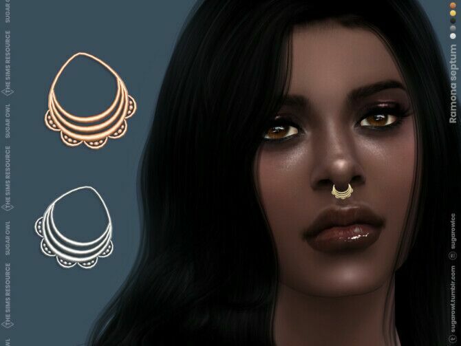 Ramona Septum By Sugar Owl 1 Ramona Septum By Sugar Owl Sims 4 CC