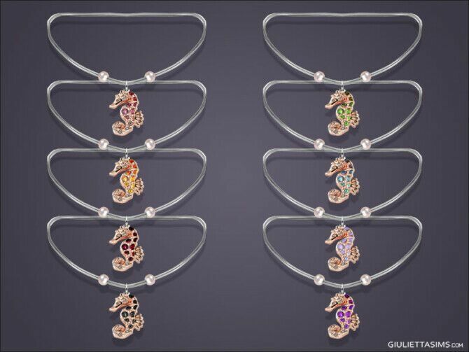 Seahorse Pearl Necklace For Kids At Giulietta 2 sims 4 cc seahorse pearl necklace for kids at giulietta 2