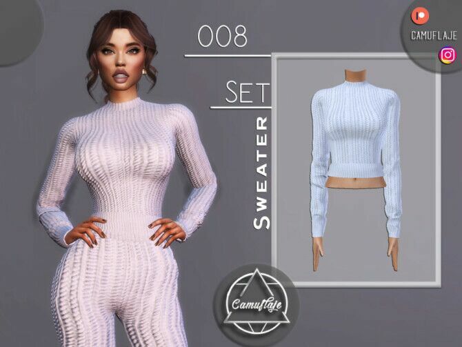 Set 008 – Sweater By Camuflaje Sims 4 CC