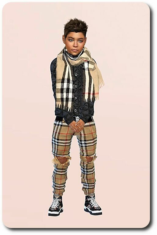 Shirt Set & Scarf For Child Boys At Sims4-Boutique 1 Shirt Set & Scarf For Child Boys At Sims4-Boutique Sims 4 CC