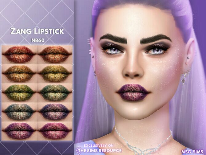 Zang Lipstick By Msqsims 1 Zang Lipstick By Msqsims Sims 4 CC