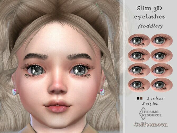 Lim 3D Eyelashes (Toddler) By Coffeemoon 1 Lim 3D Eyelashes (Toddler) By Coffeemoon Sims 4 CC
