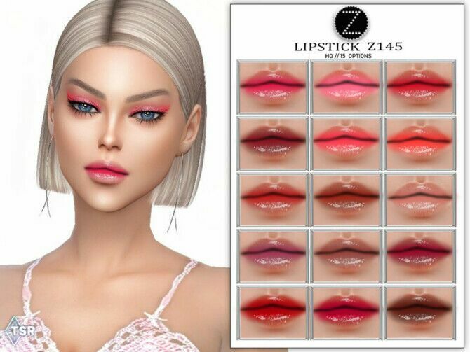Lipstick Z145 By Zenx 1 Lipstick Z145 By Zenx Sims 4 CC