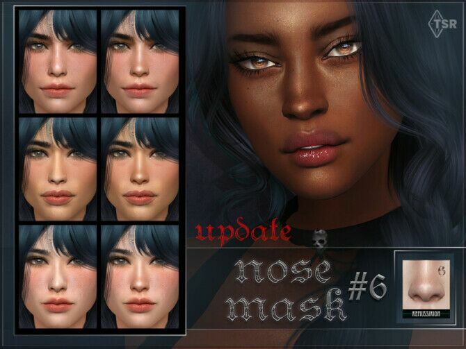 Nose Mask 06 Update For Sim Creators By Remussirion 1 Nose Mask 06 Update For Sim Creators By Remussirion Sims 4 CC