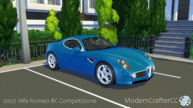 2007 Alfa Romeo 8C Competizione At Modern Crafter CC 1 2007 Alfa Romeo 8C Competizione At Modern Crafter CC Sims 4 CC