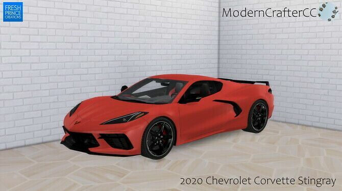 2020 Chevrolet Corvette Stingray At Modern Crafter CC 1 2020 Chevrolet Corvette Stingray At Modern Crafter CC Sims 4 CC
