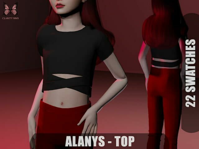 Alanys TOP For Girls At Clarity Sims 1 Alanys TOP For Girls At Clarity Sims Sims 4 CC