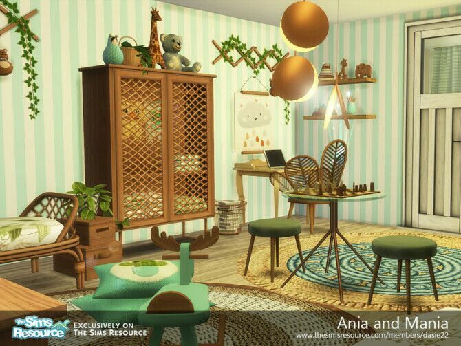Ania And Mania Bedroom By Dasie2 3 sims 4 cc ania and mania bedroom by dasie2 4