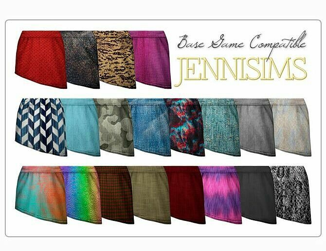 Asymmetrical Skirt At Jenni Sims 1 Asymmetrical Skirt At Jenni Sims Sims 4 CC