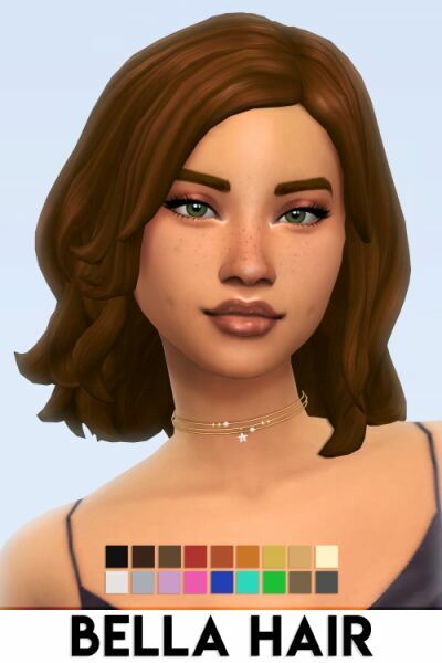 Bella Hair At Vikai 1 Bella Hair At Vikai Sims 4 CC