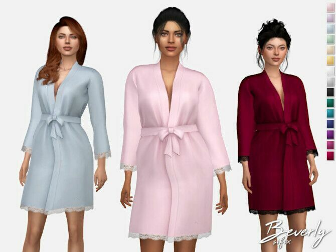 Beverly Robe By Sifix 1 Beverly Robe By Sifix Sims 4 CC