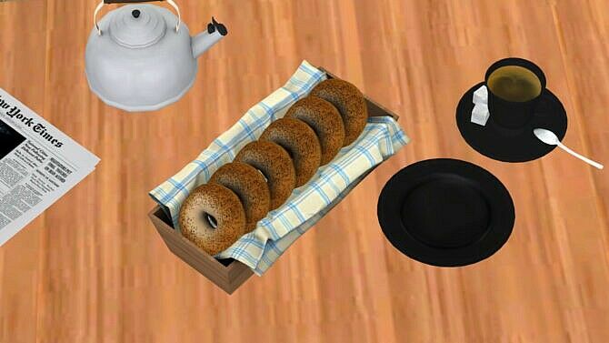 Breakfast Bagels At Sunkissedlilacs 1 Breakfast Bagels At Sunkissedlilacs Sims 4 CC