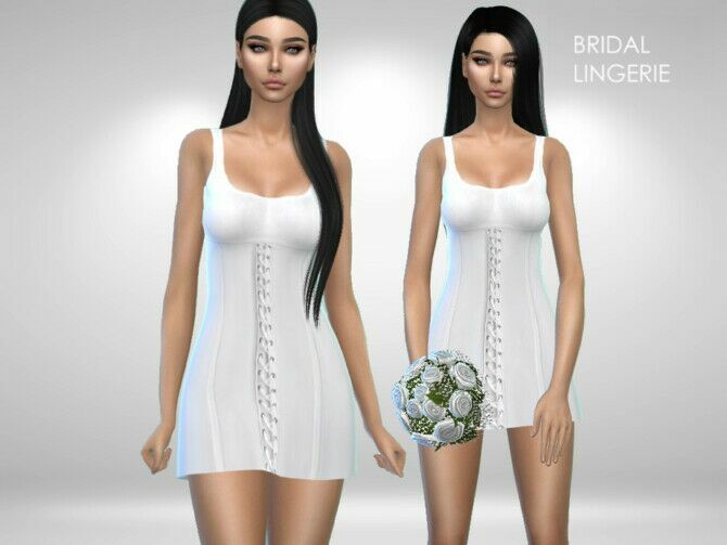 Bridal Nightgown By Puresim 1 Bridal Nightgown By Puresim Sims 4 CC