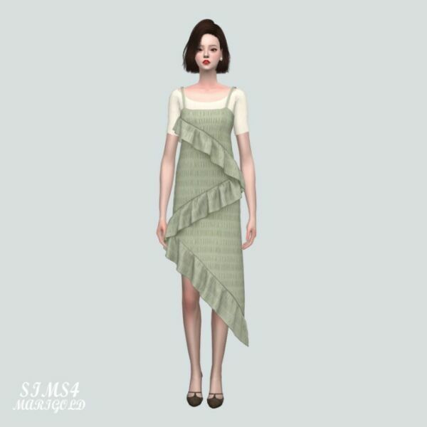 Bustier Dress With T-Shirts At Marigold 4 sims 4 cc bustier dress with t shirts at marigold 4