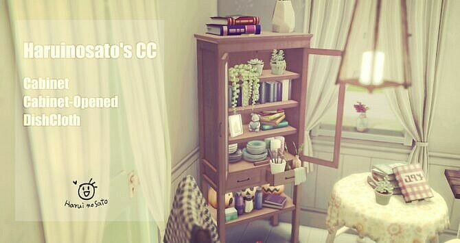 Cabinet 01 SET At Haruinosato’s CC Sims 4 CC