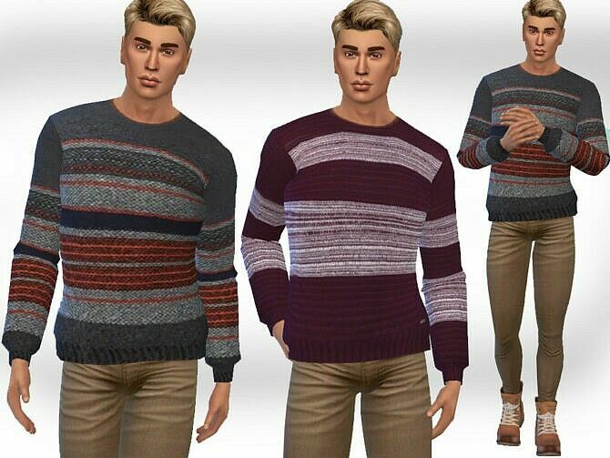 Casual Round Neck Pullovers M By Saliwa 1 Casual Round Neck Pullovers M By Saliwa Sims 4 CC