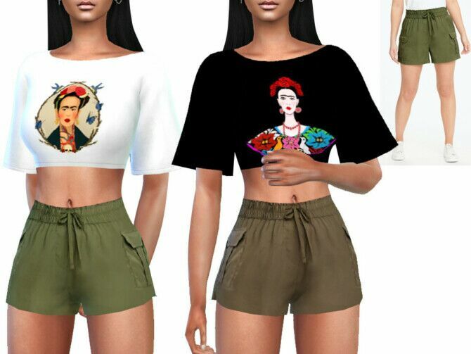 Casual Tencel Shorts By Saliwa 1 Casual Tencel Shorts By Saliwa Sims 4 CC
