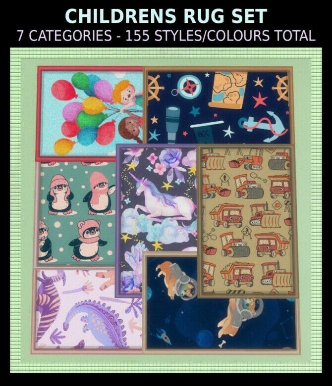 Childrens Rugs By Simmiller 1 Childrens Rugs By Simmiller Sims 4 CC