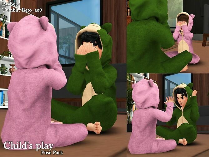 Child’s Play (Pose Pack) By Beto_Ae0 1 Child’s Play (Pose Pack) By Beto_Ae0 Sims 4 CC