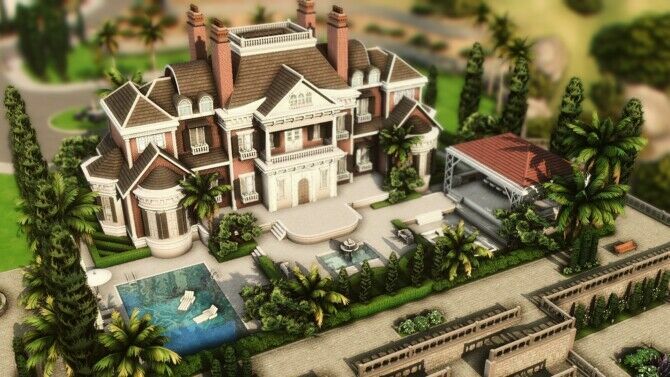 Classic Manor By Plumbobkingdom 1 Classic Manor By Plumbobkingdom Sims 4 CC