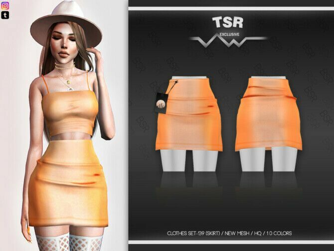 Clothes Set-139 (Skirt) Bd499 By Busra-Tr 1 Clothes Set-139 (Skirt) Bd499 By Busra-Tr Sims 4 CC