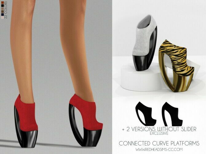 Connected Curve Platforms At Redheadsims 1 Connected Curve Platforms At Redheadsims Sims 4 CC