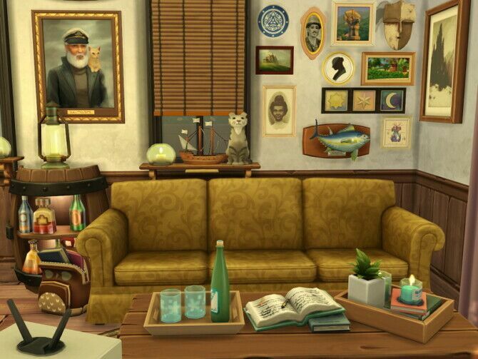 Cozy Fishing Cabin By Flubs79 2 sims 4 cc cozy fishing cabin by flubs79 4