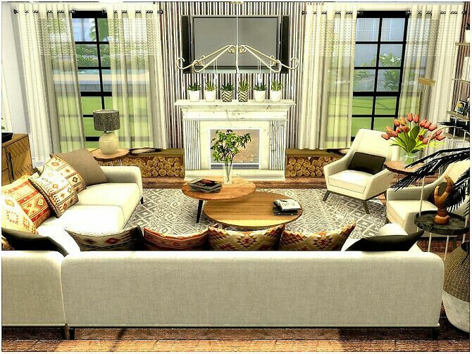 Cozy Living By Lotsbymanal 1 Cozy Living By Lotsbymanal Sims 4 CC