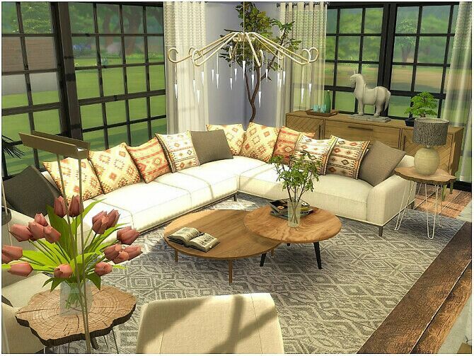 Cozy Living By Lotsbymanal 2 sims 4 cc cozy living by lotsbymanal 2