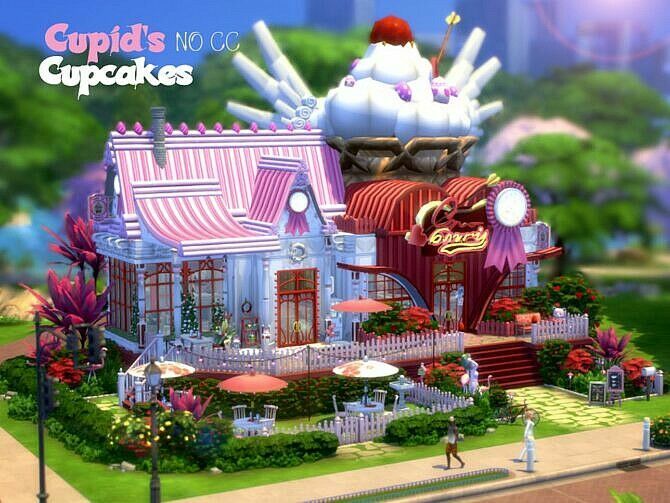 Cupid’s Cupcakes By Virtualfairytales 1 Cupid’s Cupcakes By Virtualfairytales Sims 4 CC
