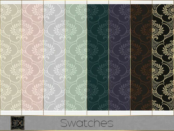 Damask Wallpaper Tx By Theeaax 3 sims 4 cc damask wallpaper tx by theeaax 2