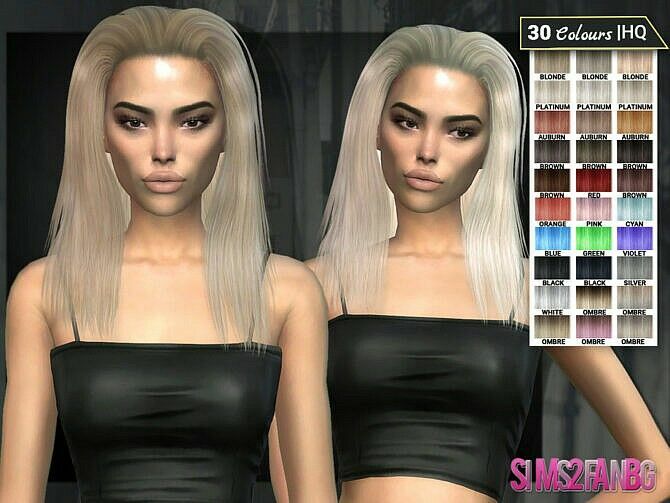 Dara Hair 9 By Sims2Fanbg 1 Dara Hair 9 By Sims2Fanbg Sims 4 CC